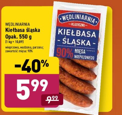 Kiełbasa ślaska Wędliniarnia classic promocja