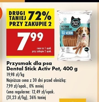 Przysmak dentystyczny dla psa medium Activ pet promocja