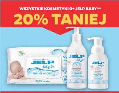 Wszystkie kosmetyki 0+ Jelp Baby -20% taniej promocja w Netto