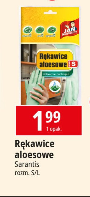 Rękawice aloesowe rozm. s Jan niezbędny promocja