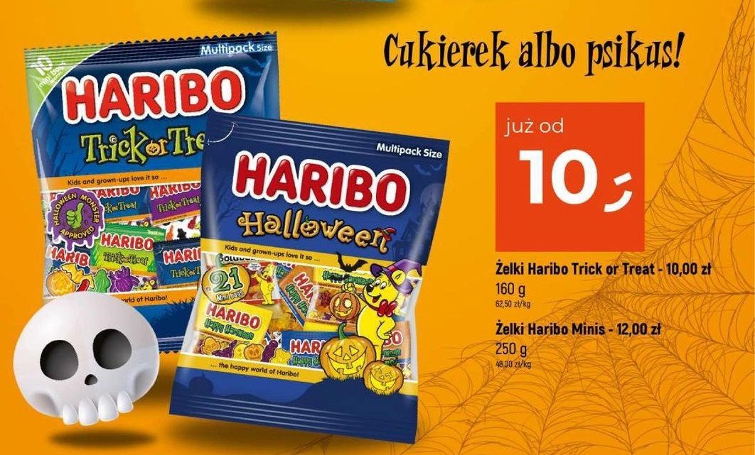 Żelki HARIBO TRICK OR TREAT promocja w Dealz