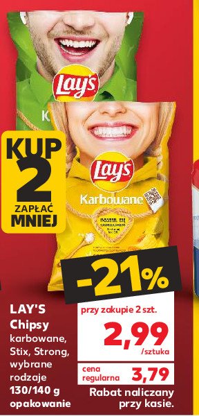 Chipsy solone Lay's stix Frito lay lay's promocja