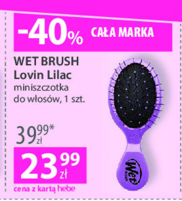 Szczotka do włosów mini lovin lilac Wet brush promocja