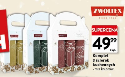 Komplet 3 ścierek kuchennych ZWOLTEX, mix kolorów promocja w Intermarche