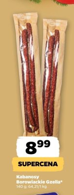 Kabanosy Borowiackie Gzella promocja w Netto
