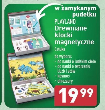 Klocki magnetyczne kosmos Playland promocja w Aldi