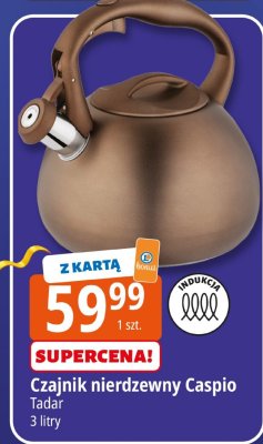 Czajnik nierdzewny Caspio Tadar promocja w Leclerc