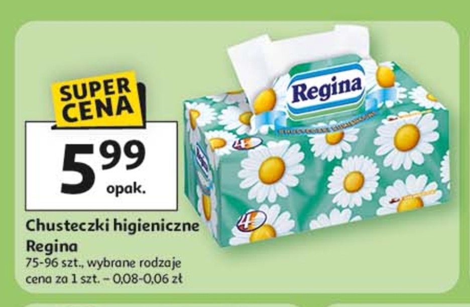 Chusteczki higieniczne rumiankowe Regina promocja