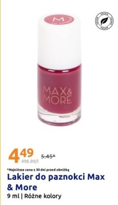 Lakier do paznokci Max & More promocja w Action