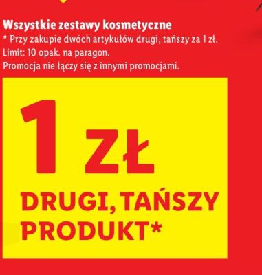 Zestaw kosmetyczny wszystkie rodzaje - drugi produkt 1 zł promocja w Lidl