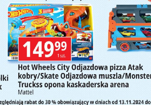 Odjazdowa pizza atak kobry Hot wheels promocja w Leclerc