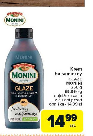 Krem z octu balsamicznego Monini glaze promocja