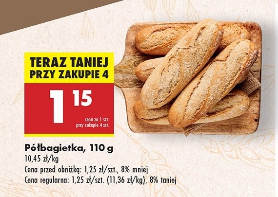 Połbagietka promocja w Biedronka