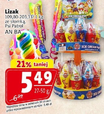 Lizak Psi Patrol AN BA promocja w Prim Market