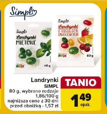 Landrynki owocowe Simpl promocja