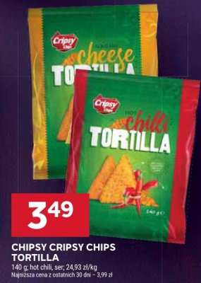 Chipsy Cripsy Chips Tortilla promocja w Stokrotka