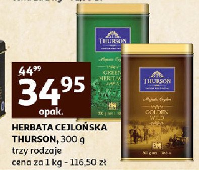 Herbata green Thurson promocja