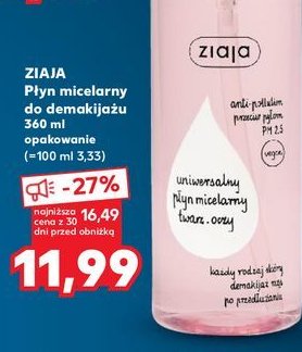 Płyn micelarny uniwersalny Ziaja promocja