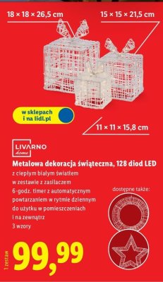 Dekoracja świąteczna promocja w Lidl