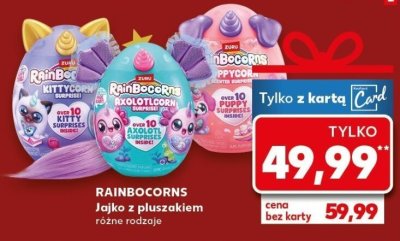 Jajko z pluszakiem Rainbocorns różne rodzaje promocja w Kaufland