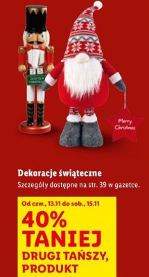 Dekoracje świąteczne promocja w Lidl