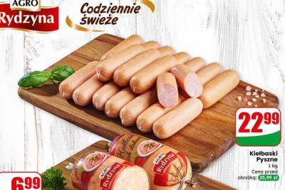 Kiełbaski Pyszne promocja w Dino