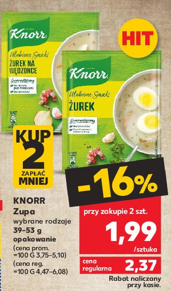 Żurek na wędzonce Knorr domowe smaki promocja