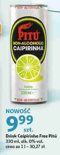 Drink bezalkoholowy Pitu caipirinha non-alcoholic promocja