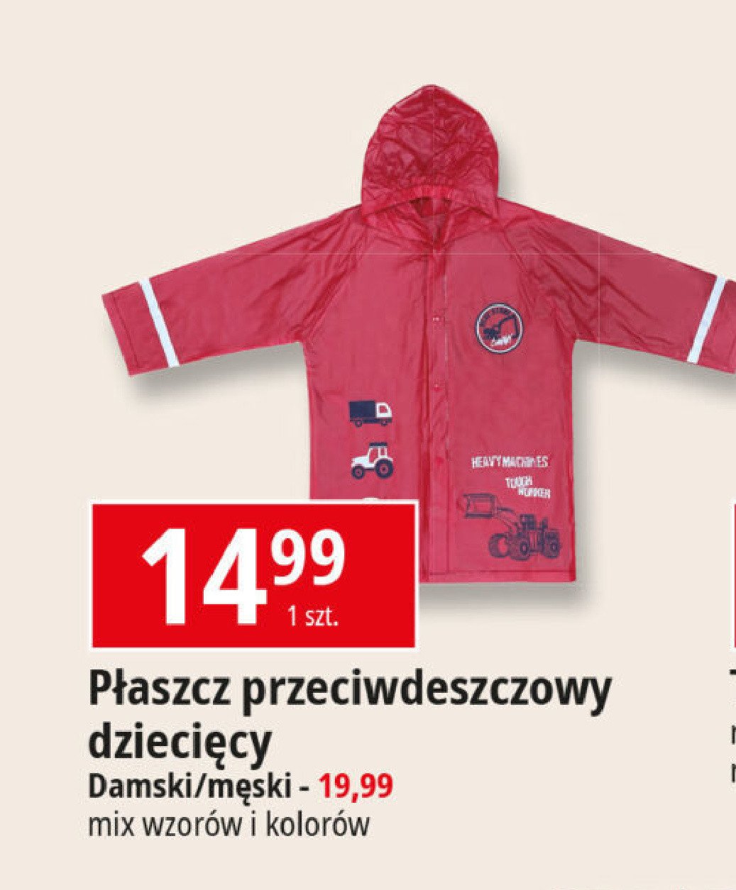 Płaszcz przeciwdeszczowy męski promocja