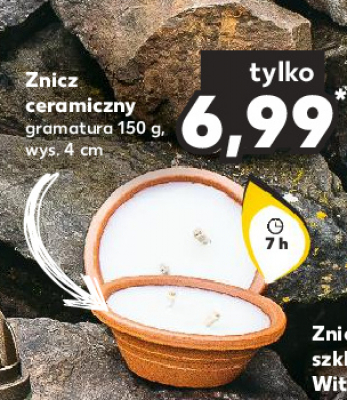 Znicz ceramiczny 150 g Ma艂gorzata promocja