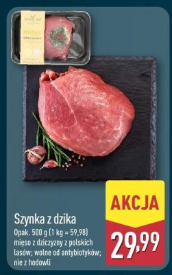 Szynka z dzika promocja w Aldi