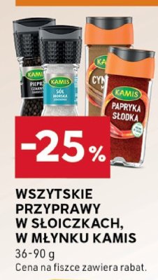 Wszystkie przyprawy w słoiczkach, w młynku Kamis promocja w Stokrotka