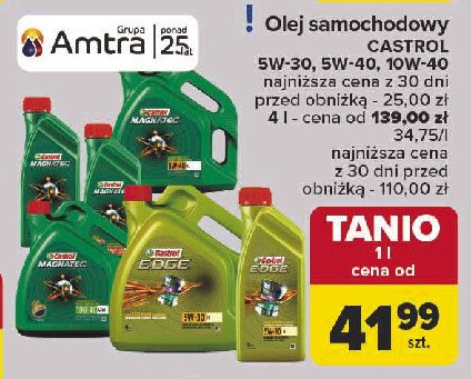 Olej gtx magnatec 10w-40 Castrol magnatec promocja