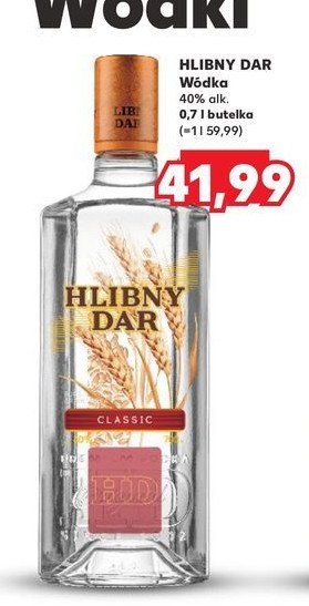 Wódka Hlebniy dar classic promocja w Kaufland