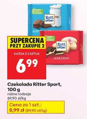 Czekolada różne rodzaje 100 g  promocja w Biedronka