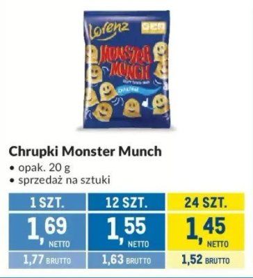 Chrupki Monster Munch promocja w Makro