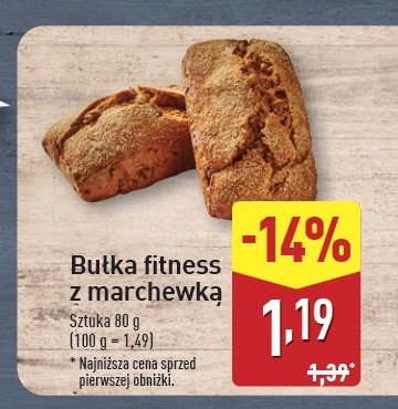 Bułka fitness z marchewką promocja