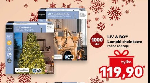 Lampki choinkowe 1000 led Liv & bo promocja w Kaufland