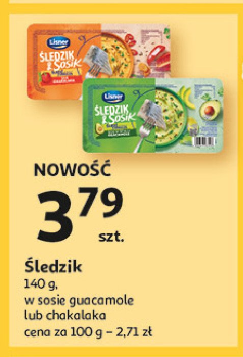 Śledź w sosie pomidorowym a la gazpacho LISNER ŚLEDZIK & SOSIK promocja