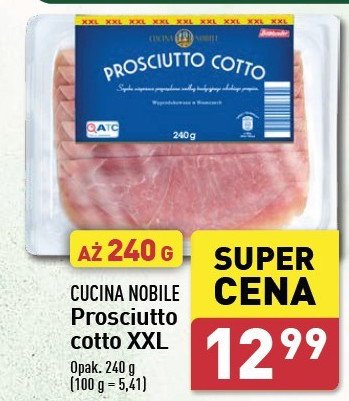 Szynka prosciutto cotto Cucina nobile promocja