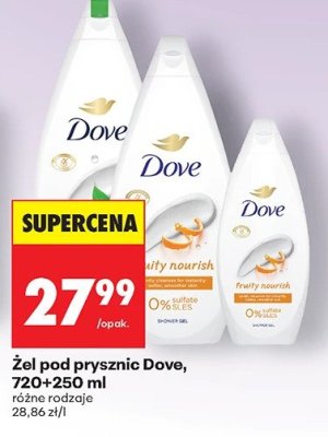 Żel pod prysznic 720+250 ml, różne rodzaje promocja w Biedronka