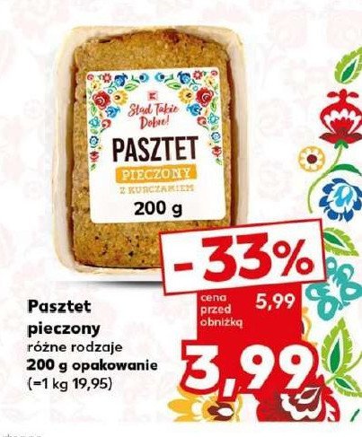 Pasztet pieczony z kurczakiem K-classic stąd takie dobre! promocja