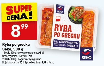 Ryba po grecku Seko, 500 g promocja w Twój Market