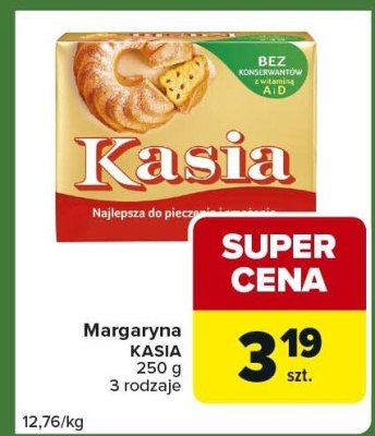 Margaryna Kasia 3 rodzaje promocja w Carrefour Express