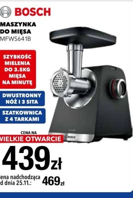 Maszynka do mięsa Bosch MFWS641B promocja w RTV EURO AGD