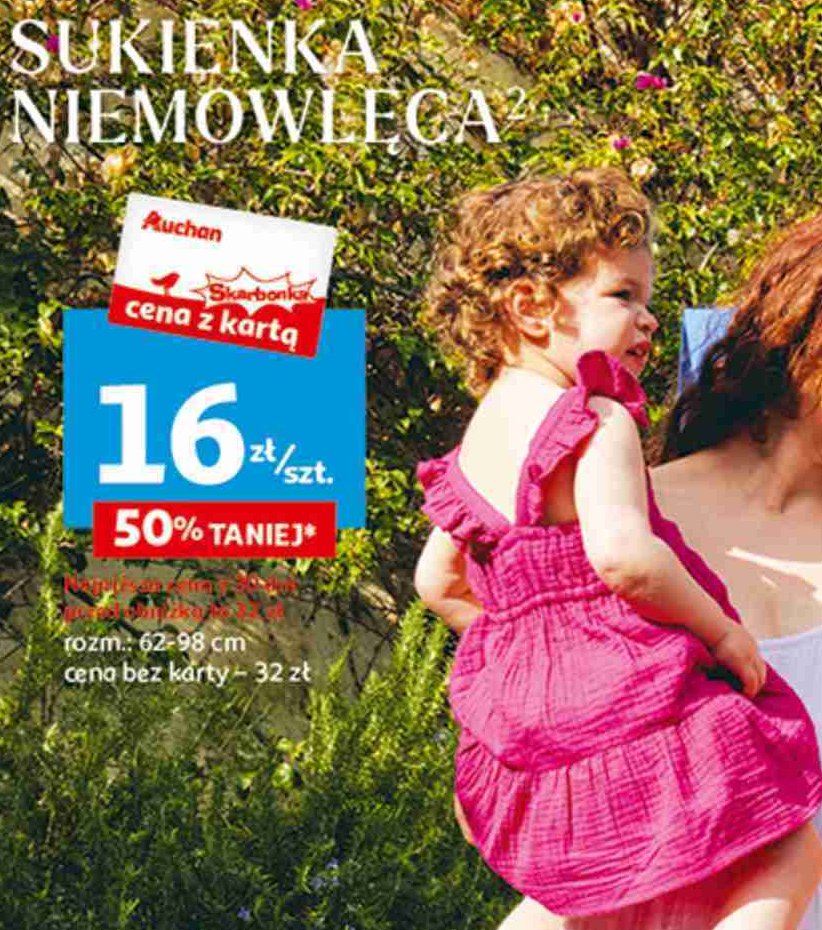 Sukienka niemowlęca Auchan inextenso promocja