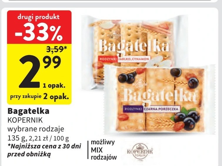 Bagatelka z czarną porzeczką Kopernik promocja