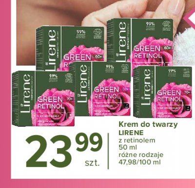 Krem odżywczy woda różana i masło murumuru 50+ Lirene green retinol promocja