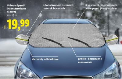Osłona termiczna na szybę Ultimate Speed promocja w Lidl