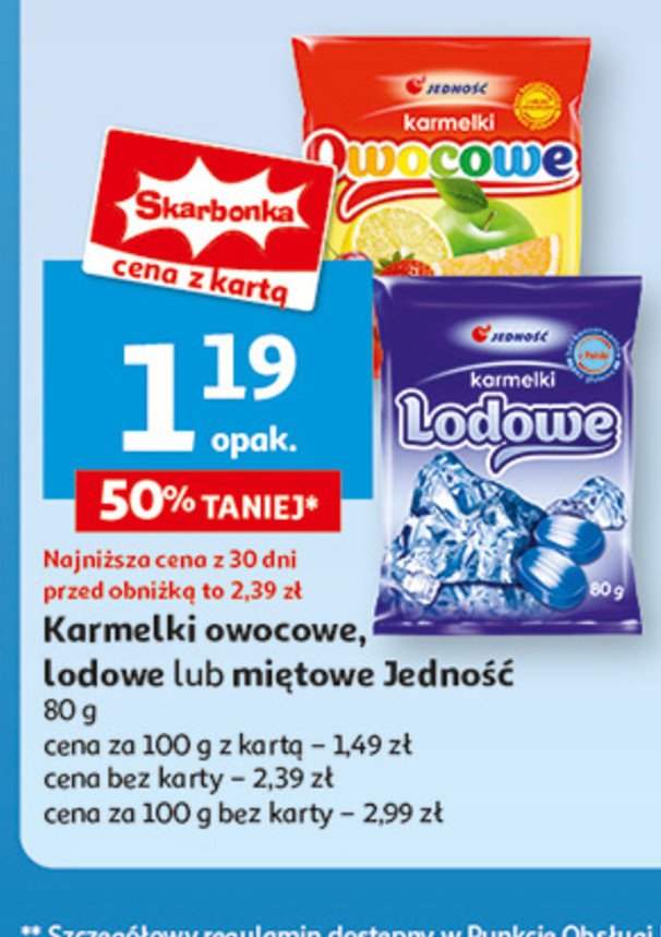 Landrynki lodowe Jedność promocja